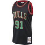 Dennis Rodman #91 Chicago Bulls Black 1997-98 Hardwood Classics Christmas Swingman Jersey