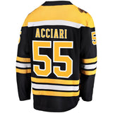 Noel Acciari #55 Boston Bruins Black Home Breakaway Player Jersey
