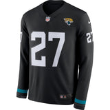 Leonard Fournette Jacksonville Jaguars Black Therma Long Sleeve Jersey