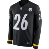 Le'Veon Bell Pittsburgh Steelers Black Therma Long Sleeve Jersey