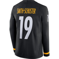 JuJu Smith-Schuster Pittsburgh Steelers Black Therma Long Sleeve Jersey