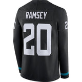 Jalen Ramsey Jacksonville Jaguars Black Therma Long Sleeve Jersey