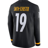 JuJu Smith-Schuster Pittsburgh Steelers Black Therma Long Sleeve Jersey