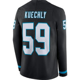 Luke Kuechly Carolina Panthers Black Therma Long Sleeve Jersey