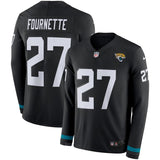 Leonard Fournette Jacksonville Jaguars Black Therma Long Sleeve Jersey