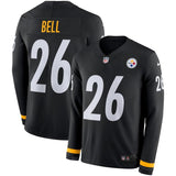 Le'Veon Bell Pittsburgh Steelers Black Therma Long Sleeve Jersey