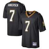 Morten Andersen #7 New Orleans Saints Black 1992 Retired Player Replica Jersey
