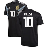 Lionel Messi #10 Argentina National Team Black 2018 Away Replica Player Jersey