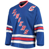 Mark Messier #11 New York Rangers Blue Heroes of Hockey Throwback Jersey