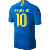 Neymar Santos #10 Brazil National Team Blue 2018 Away Replica Stadium Player Jersey