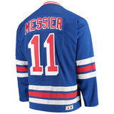 Mark Messier #11 New York Rangers Blue Heroes of Hockey Throwback Jersey