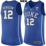 Justise Winslow #12 Duke Blue Devils Stitched Mens College Basketball Jersey