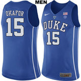 Jahlil Okafor #15 Duke Blue Devils Stitched Mens College Basketball Jersey