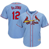 Paul DeJong #12 St. Louis Cardinals Horizon Blue Alternate Cool Base Player Jersey