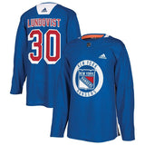 Henrik Lundqvist #30 New York Rangers Blue Practice Player Jersey