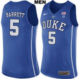 R.J. Barrett #5 Duke Blue Devils Stitched Mens College Basketball Jersey
