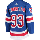 Mika Zibanejad #93 New York Rangers Blue Player Jersey