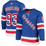 Mika Zibanejad #93 New York Rangers Blue Player Jersey