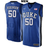 Justin Robinson #50 Duke Blue Devils Stitched Mens College Basketball Jersey