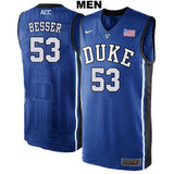 Brennan Besser #53 Duke Blue Devils Stitched Mens College Basketball Jersey
