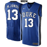 Matt Jones #13 Duke Blue Devils Stitched Mens College Basketball Jersey