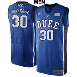 Antonio Vrankovic #30 Duke Blue Devils Stitched Mens College Basketball Jersey