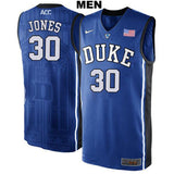 Dahntay Jones #30 Duke Blue Devils Stitched Mens College Basketball Jersey