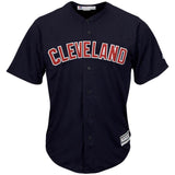 Francisco Lindor #12 Cleveland Indians Youth Navy Blue Official 2015 Cool Base Player Jersey