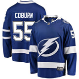 Braydon Coburn #55 Tampa Bay Lightning Youth Blue Breakaway Player Jersey