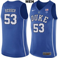 Brennan Besser #53 Duke Blue Devils Stitched Mens College Basketball Jersey