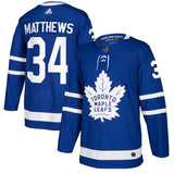 Auston Matthews #34 Toronto Maple Leafs Blue Player Jersey
