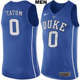 Jayson Tatum #0 Duke Blue Devils Stitched Mens College Basketball Jersey