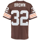 Jim Brown #32 Cleveland Browns Brown 1963 Retired Player Replica Jersey