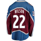 Colin Wilson #22 Colorado Avalanche Burgundy Breakaway Player Jersey