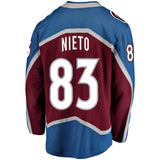 Matt Nieto #83 Colorado Avalanche Burgundy Breakaway Player Jersey