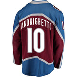 Sven Andrighetto #10 Colorado Avalanche Burgundy Breakaway Player Jersey