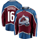 Nikita Zadorov #16 Colorado Avalanche Burgundy Breakaway Player Jersey
