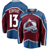 Alexander Kerfoot #13 Colorado Avalanche Burgundy Breakaway Player Jersey