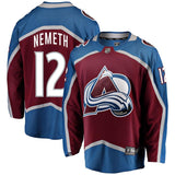 Patrik Nemeth #12 Colorado Avalanche Burgundy Breakaway Player Jersey