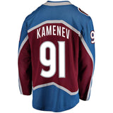 Vladislav Kamenev #91 Colorado Avalanche Burgundy Breakaway Player Jersey