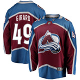 Samuel Girard #49 Colorado Avalanche Burgundy Breakaway Player Jersey