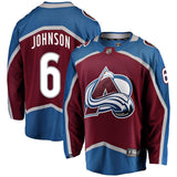 Erik Johnson #6 Colorado Avalanche Burgundy Breakaway Player Jersey