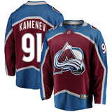 Vladislav Kamenev #91 Colorado Avalanche Burgundy Breakaway Player Jersey