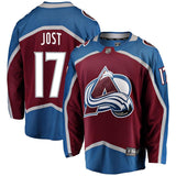 Tyson Jost #17 Colorado Avalanche Burgundy Breakaway Player Jersey