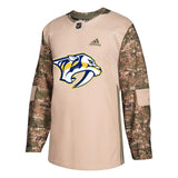 Nashville Predators Camo Veterans Day Practice Jersey