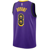 Kobe Bryant #8 Los Angeles Lakers Purple 2018/19 Mens Swingman Jersey – City Edition