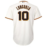Evan Longoria #10 San Francisco Giants Youth Cream Home Cool Base Replica Player Jersey