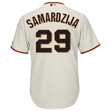 Jeff Samardzija #29 San Francisco Giants Cream Official Cool Base Player Jersey