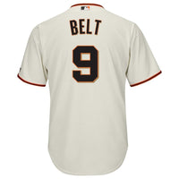 Brandon Belt San #9 Francisco Giants Cream Cool Base Alternate Player Jersey