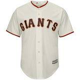 San Francisco Giants Youth Cream Official Cool Base Jersey